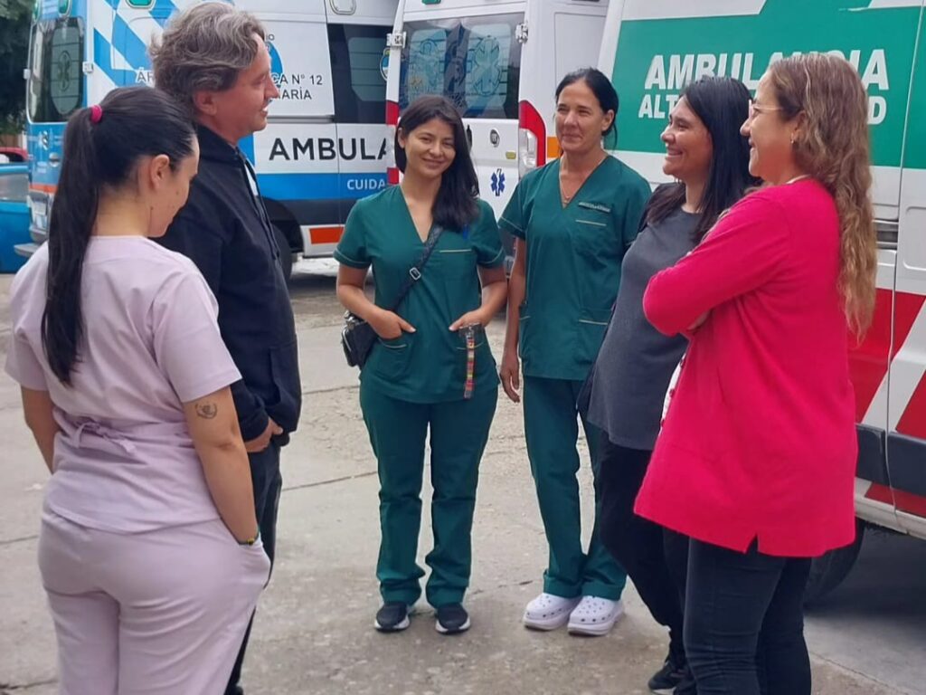 Estudiantes de medicina marplatenses hicieron prácticas en Santa María
