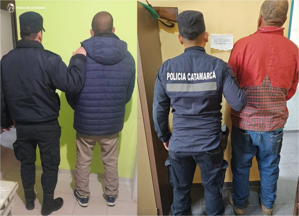 En La Paz personal policial arrestó a dos personas y secuestró un arma de fuego