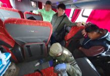 Pasajero quedó detenido por viajar en un ómnibus con marihuana