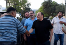 El intendente supervisó el avance de obras de asfalto e iluminación LED en el barrio Piloto