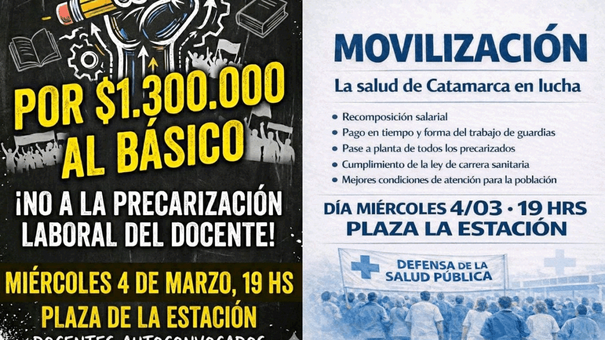 Docentes y trabajadores de la salud unifican reclamos y marchan este ...