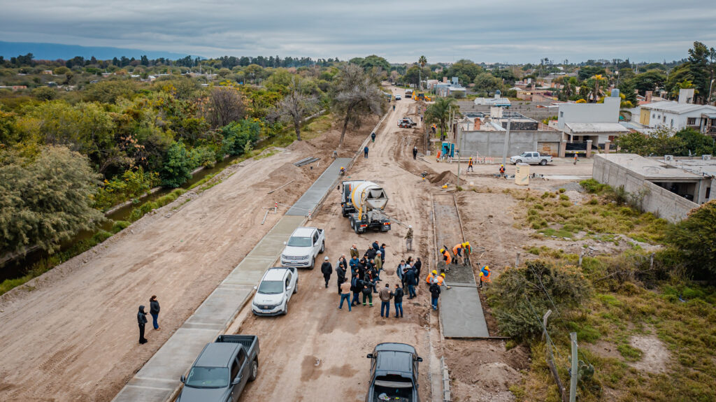 Iniciaron los trabajos de urbanización en el Barrio 140 Viviendas de Valle Viejo