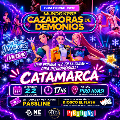 “Mundo K-Pop: Cazadoras de Demonios” llega a Catamarca con un espectáculo para toda la familia