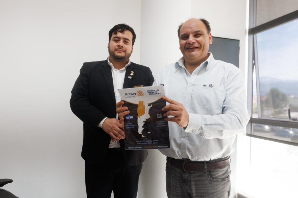 Gustavo Saadi Recibió al Gobernador del Rotary Club Distrito 4851 para Fortalecer la Agenda Social