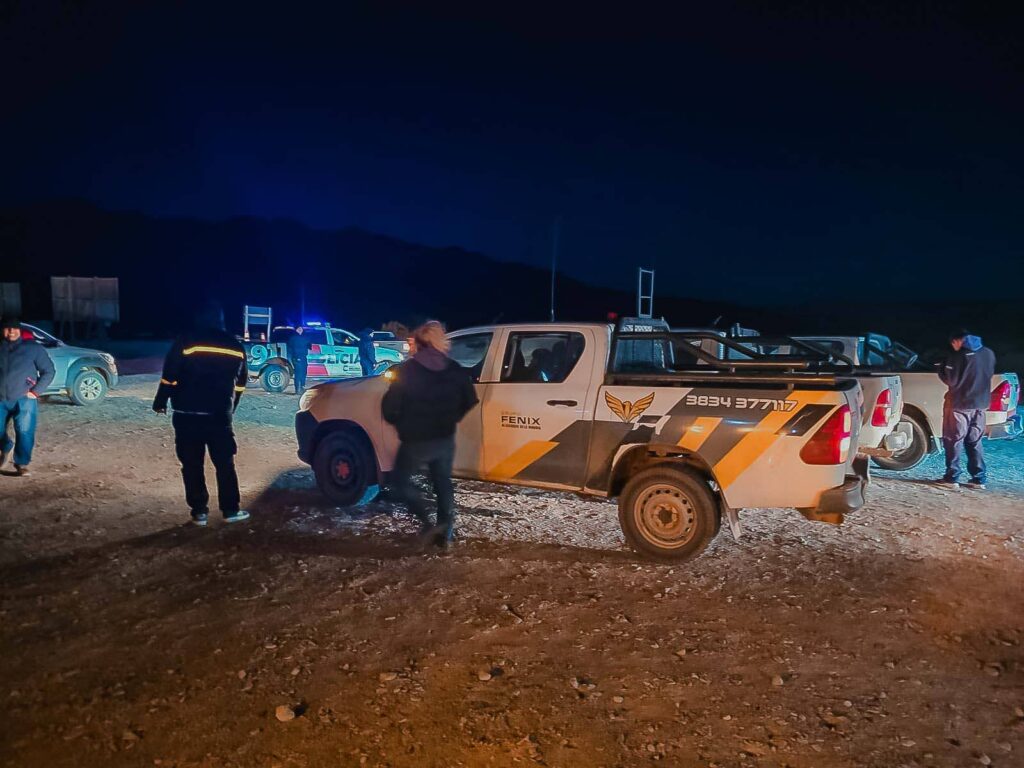 Los turistas resguardados en el campamento 3Q de Zijin ya descendieron a la ciudad de Fiambalá