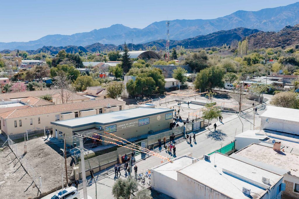 Más educación para Pomán: inauguraron Punto Digital y el nuevo edificio del Jardín Eva Perón