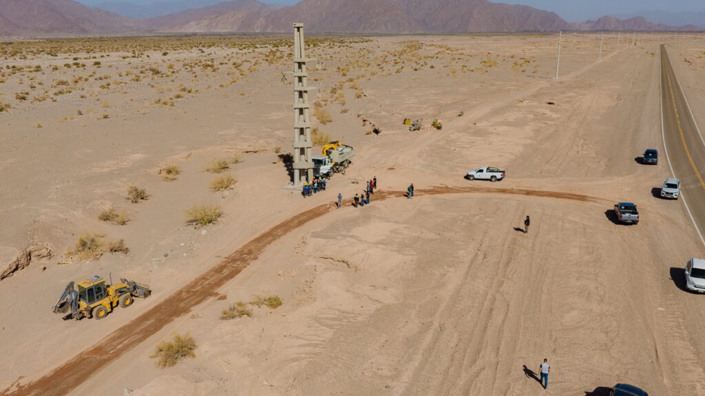 La línea eléctrica de 132 Kv entre Fiambalá y Tinogasta estará lista a fin de año